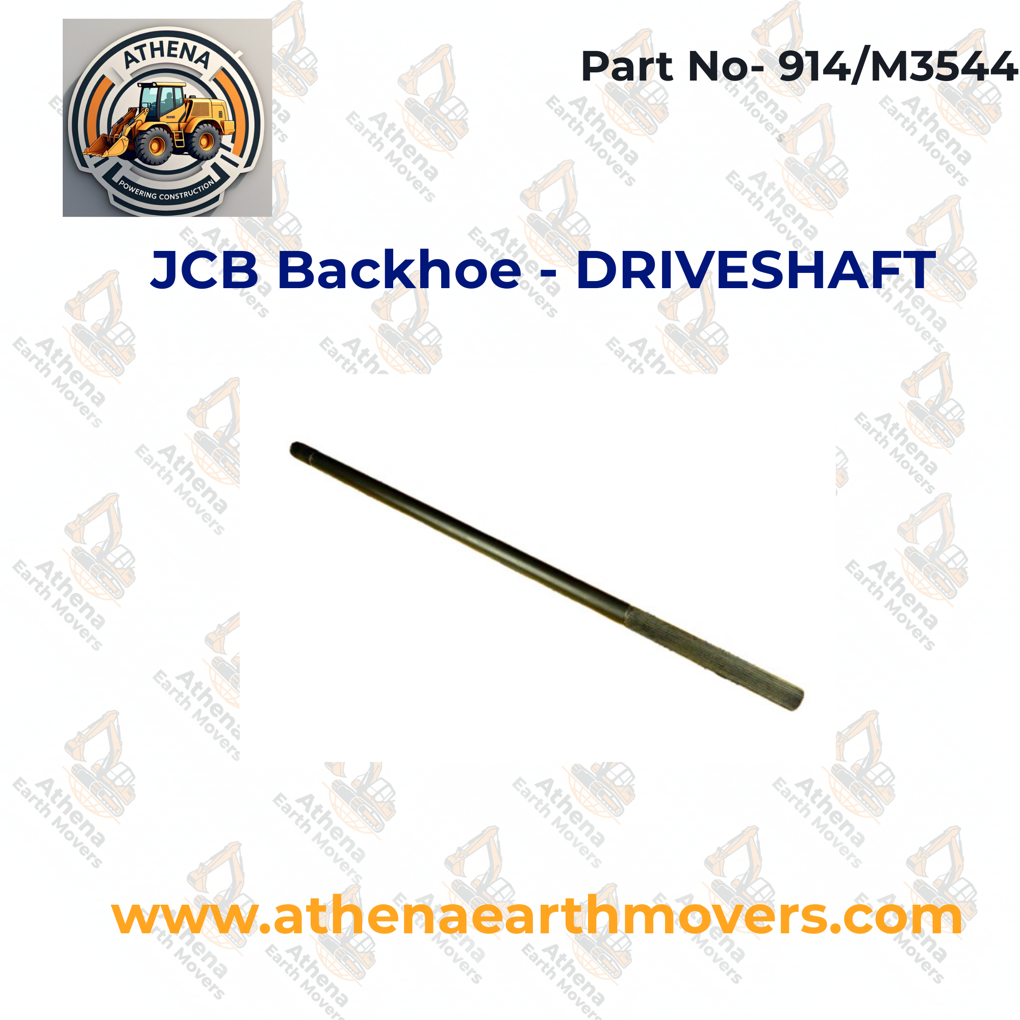 JCB Backhoe part DRIVESHAFT (PART NO. 914/M3544)