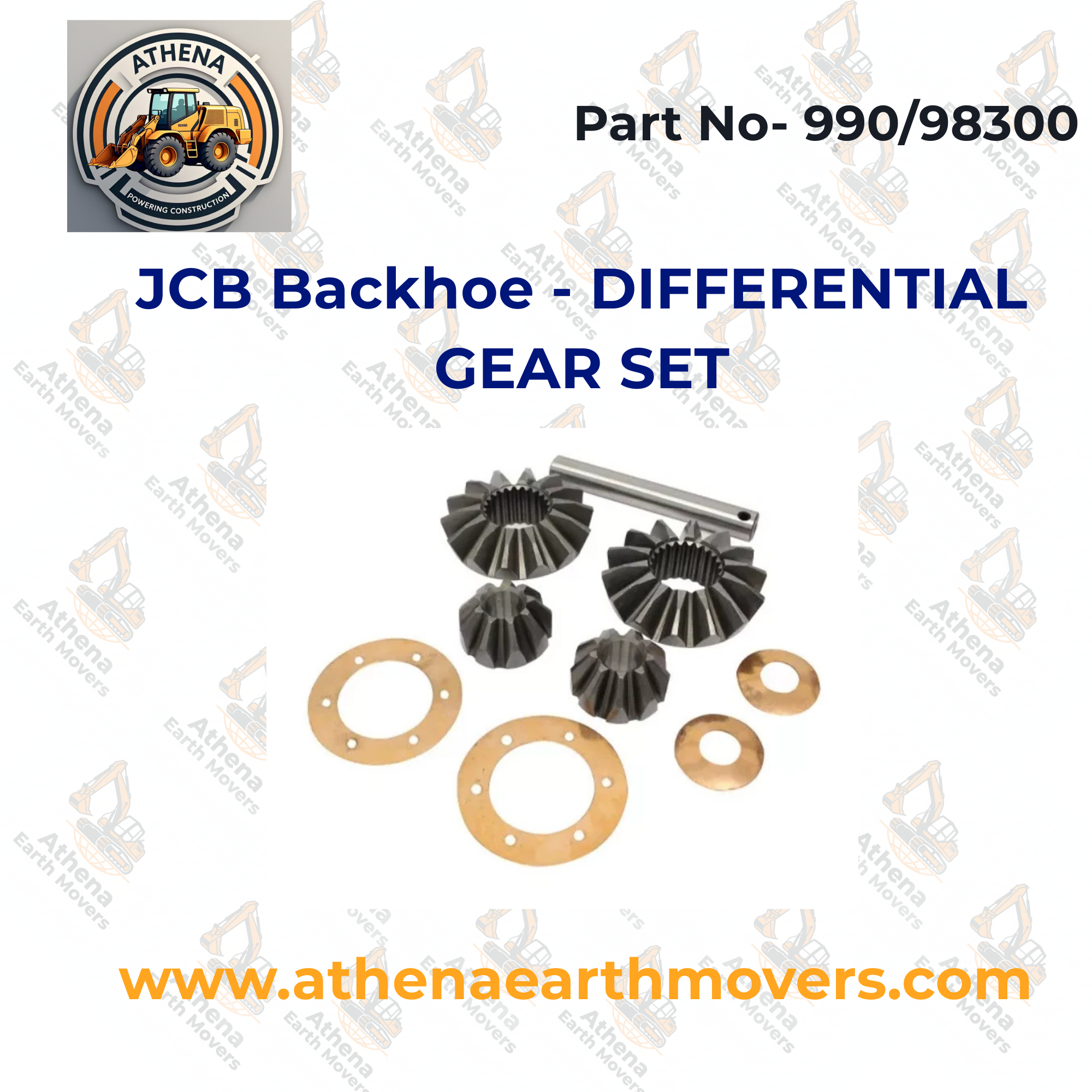 JCB BACKHOE - DIFFERENTIAL GEAR SET (PART NO. 990/98300)