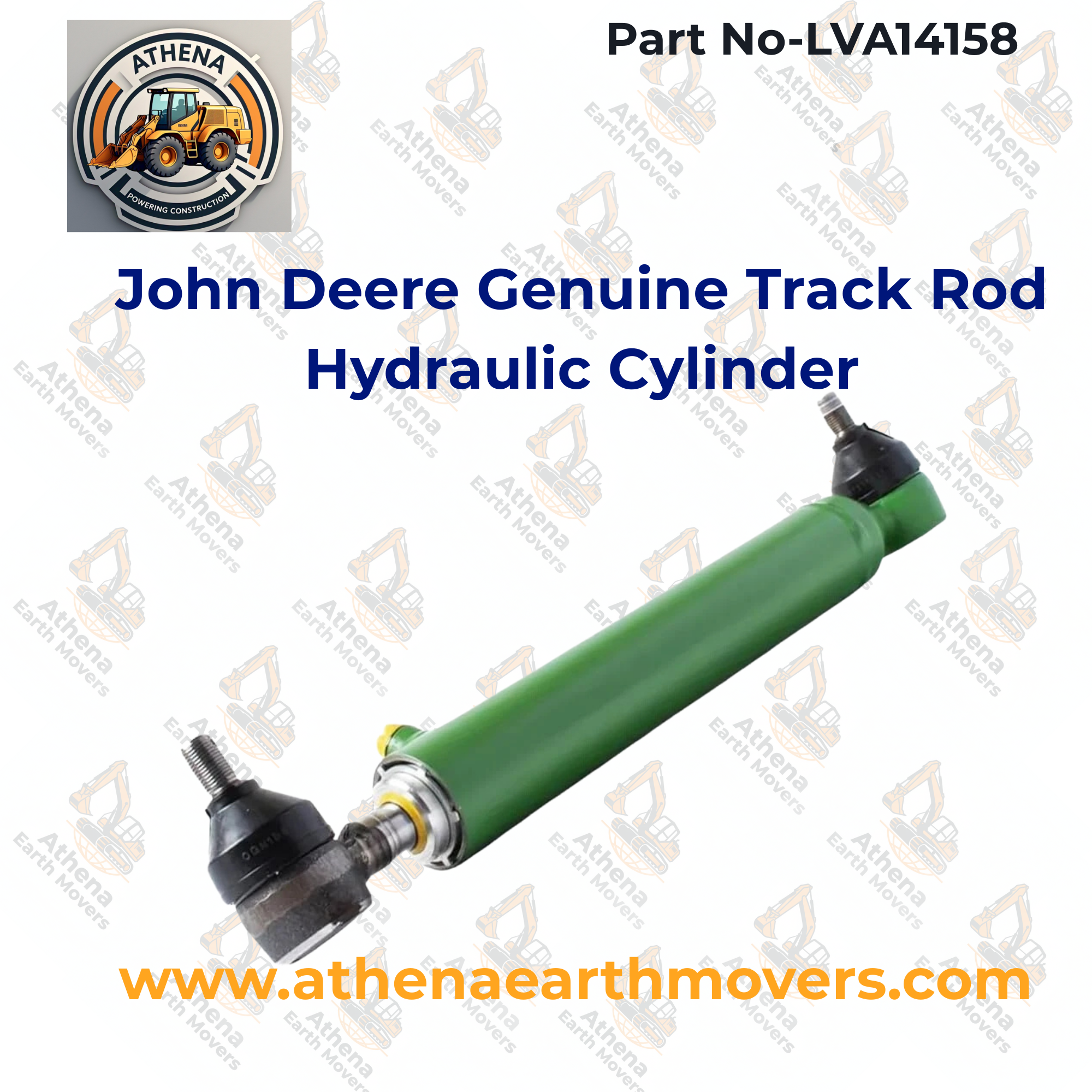 John Deere Genuine Track Rod Hydraulic Cylinder LVA14158