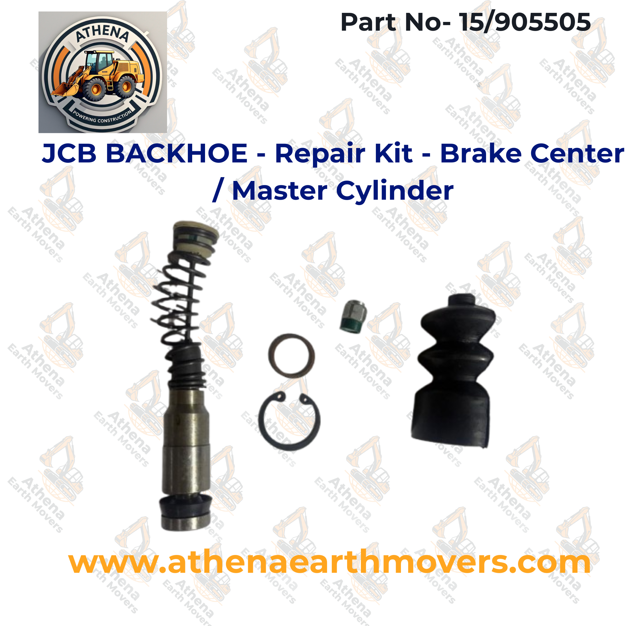 JCB BACKHOE - Repair Kit - Brake Center / Master Cylinder - Part NO 15/905505