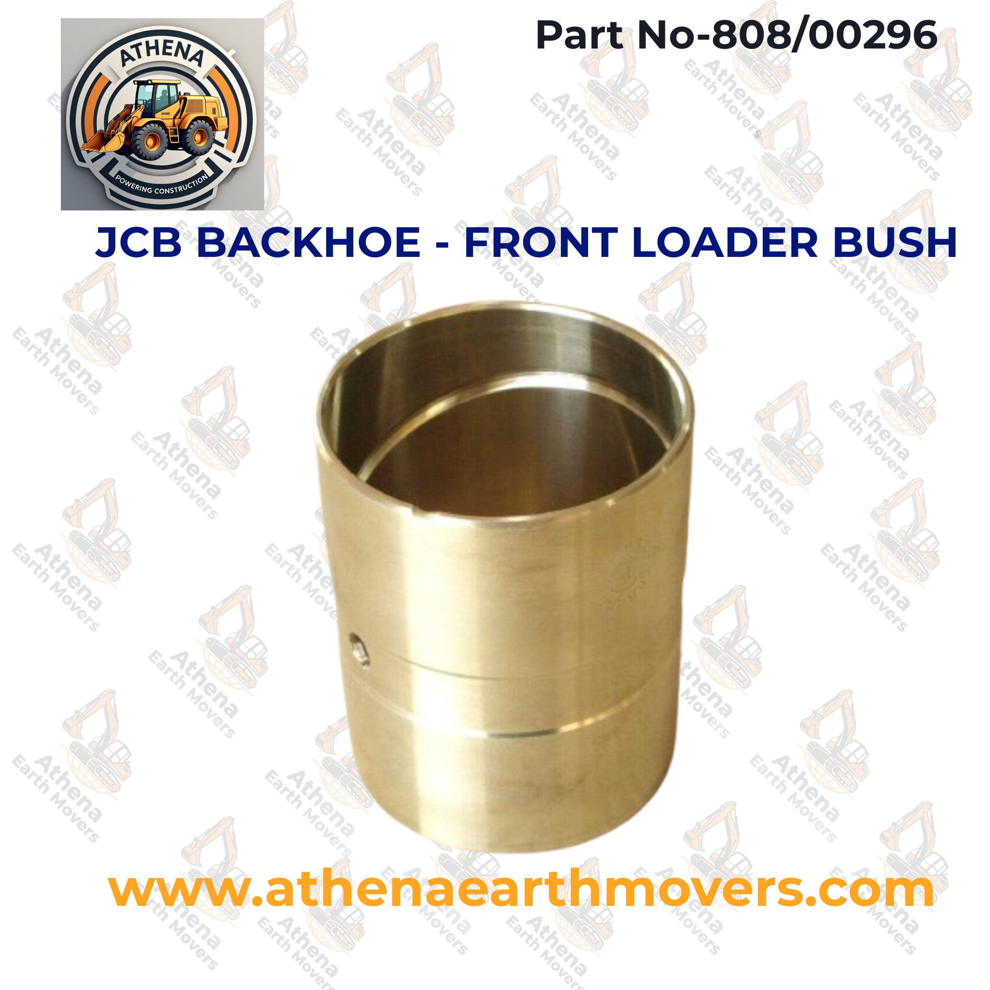 JCB BACKHOE - FRONT LOADER BUSH (PART NO. 808/00296)