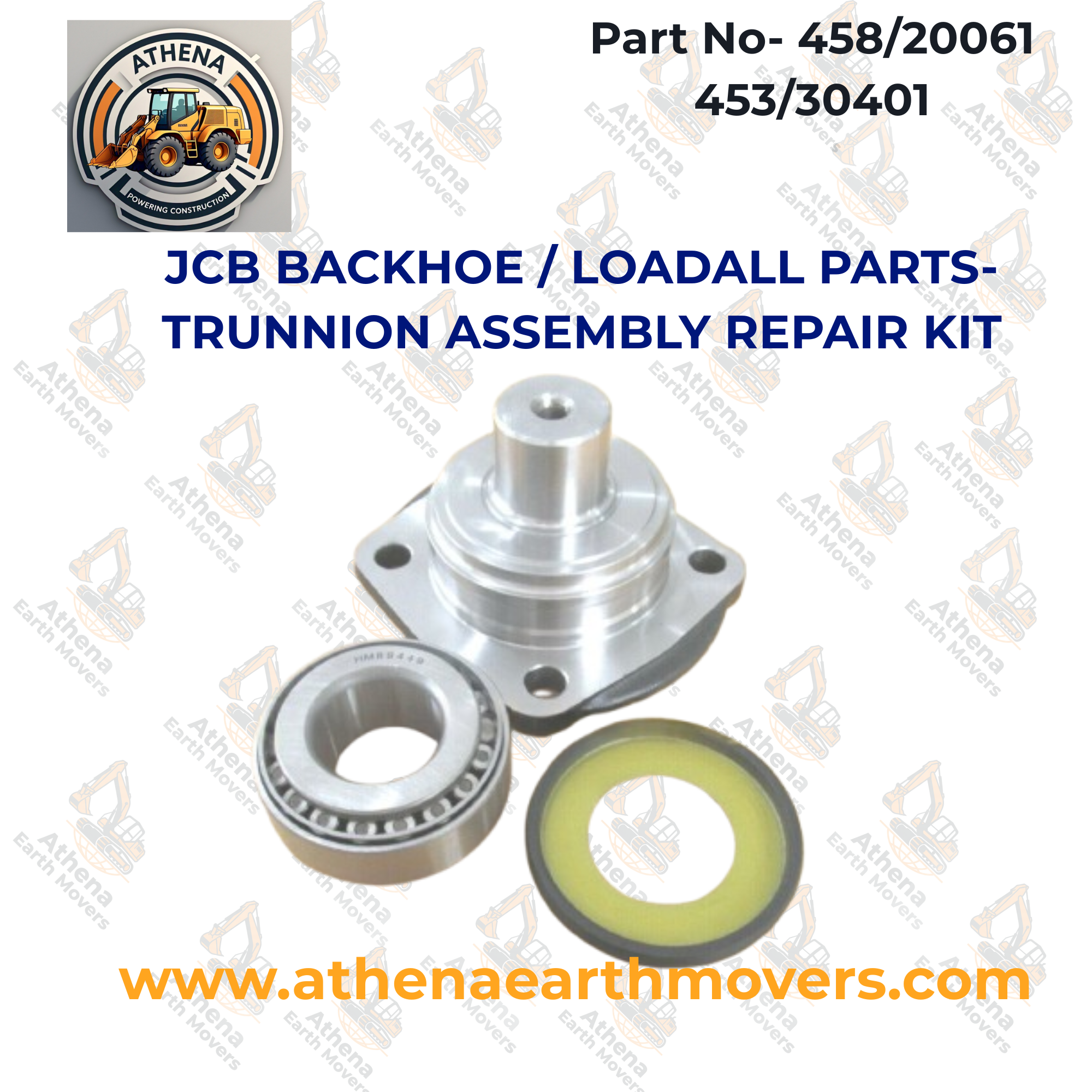 JCB BACKHOE / LOADALL PARTS- TRUNNION ASSEMBLY REPAIR KIT (458/20061 453/30401)