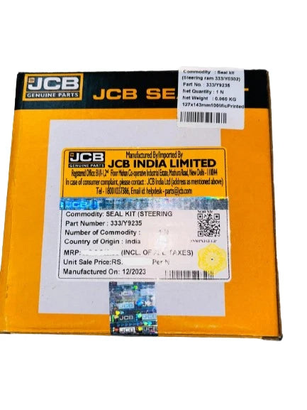 JCB BACKHOE - GENUINE JCB STEERING RAM SEAL KIT (PART NUMBER: 333/Y9235)