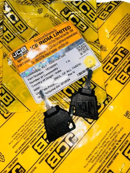 JCB BACKHOE - GENUINE JCB IGNITION KEY 2 PC. (PART NO. 701/45501 331/26790) spare part