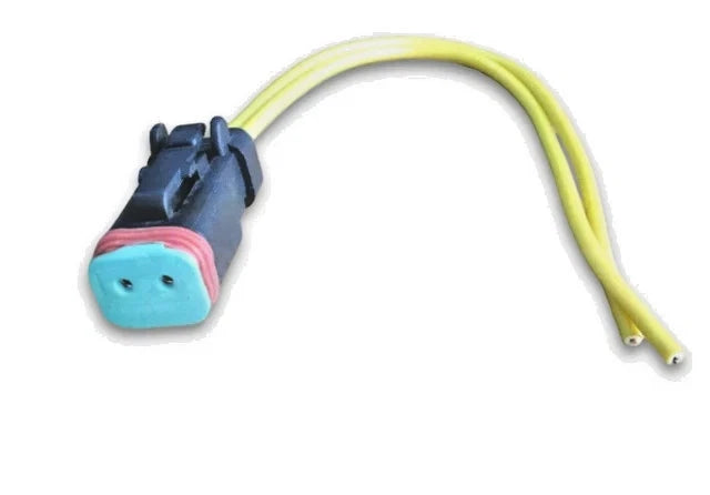 JCB BACKHOE- PIGTAIL CONNECTOR, ROUND PIN FOR SOLENOID VALVE 25/104700 25/103000
