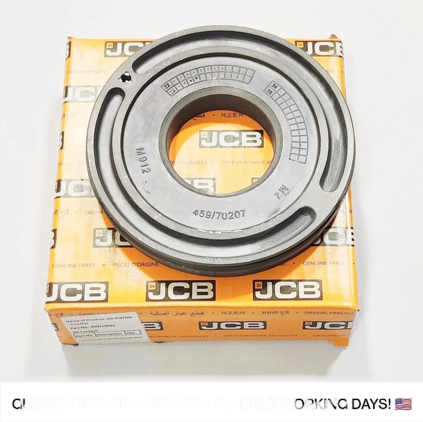 JCB Backhoe - GENUINE JCB TRANSMISSION PISTON ASSEMBLY (PART NO. 459/10096)