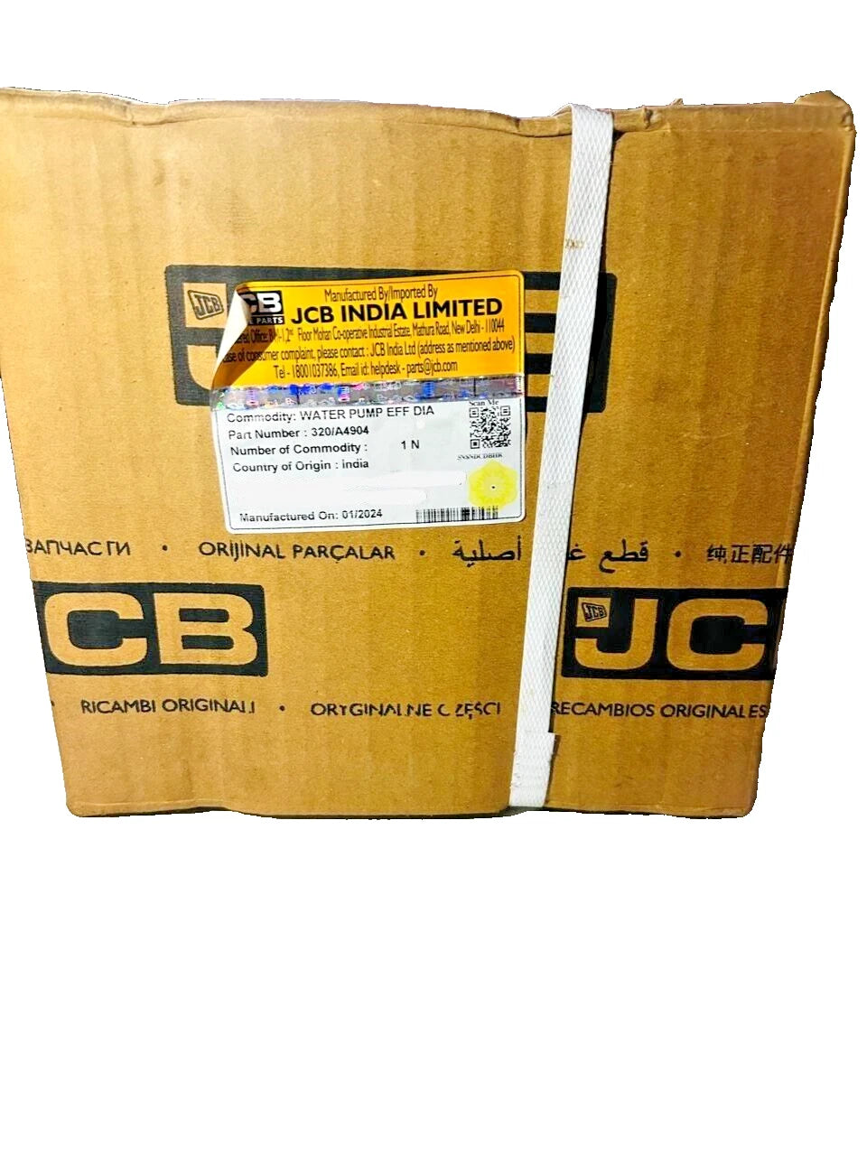 JCB BACKHOE - GENUINE WATER PUMP FOR JCB 444 / 448 ENGINE (PART NO. 320/04542 320/A4904)