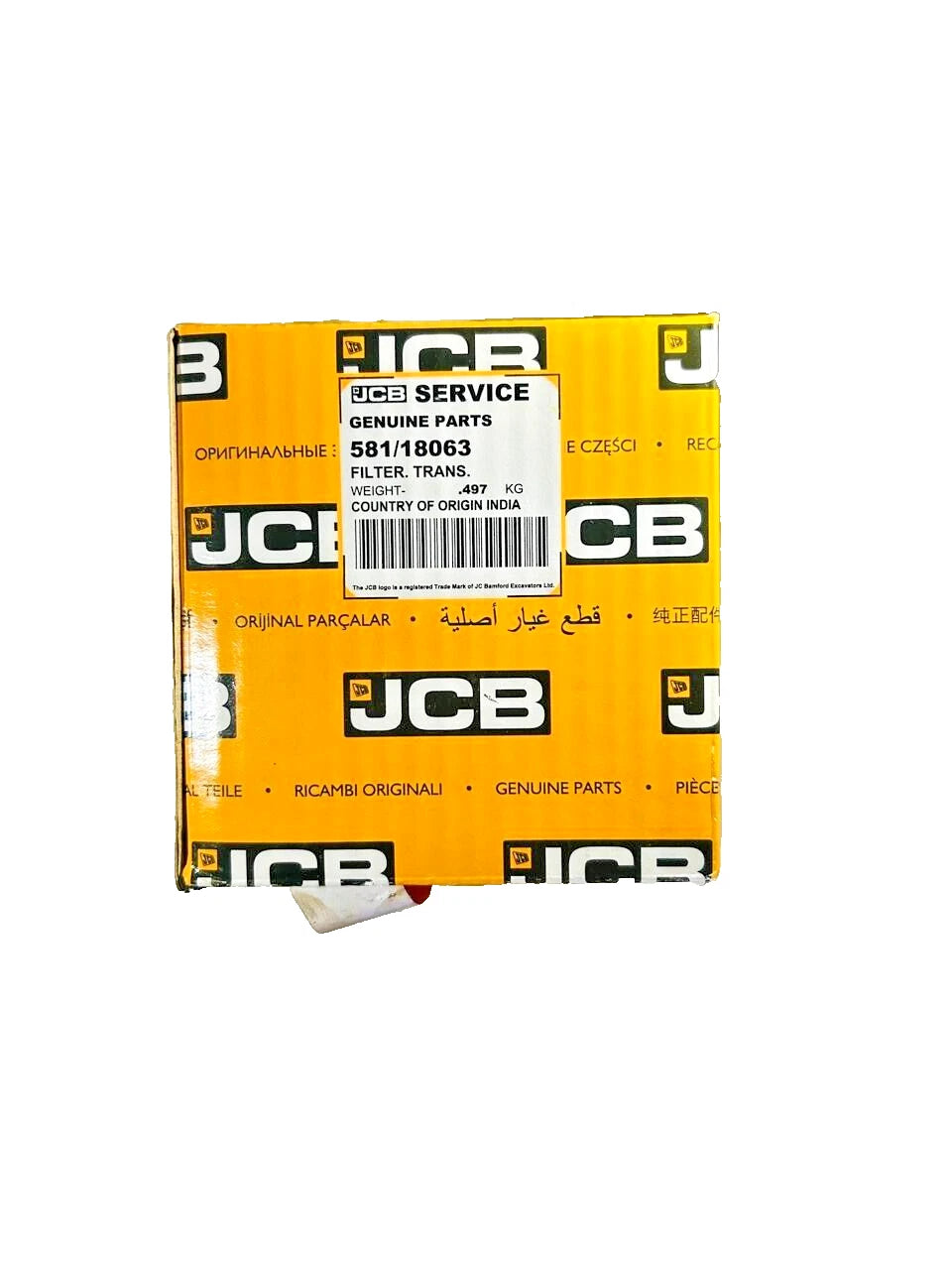 JCB BACKHOE - GENUINE JCB FILTER KIT (PART NO. 400/N7762)
