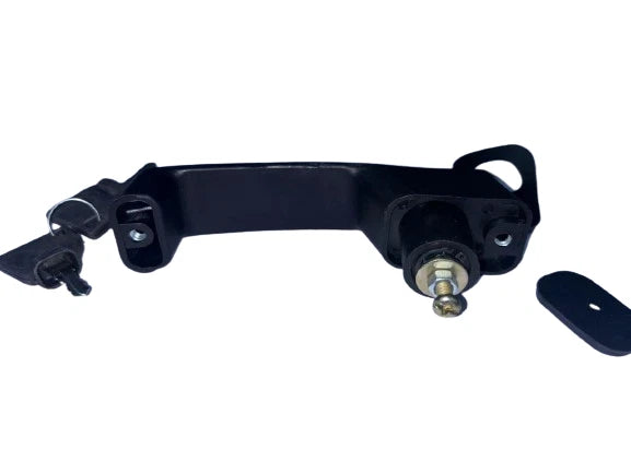 JCB BACKHOE - DOOR HANDLE WITH 2 KEYS (PART NUMBER 123/06547 701/45501)
