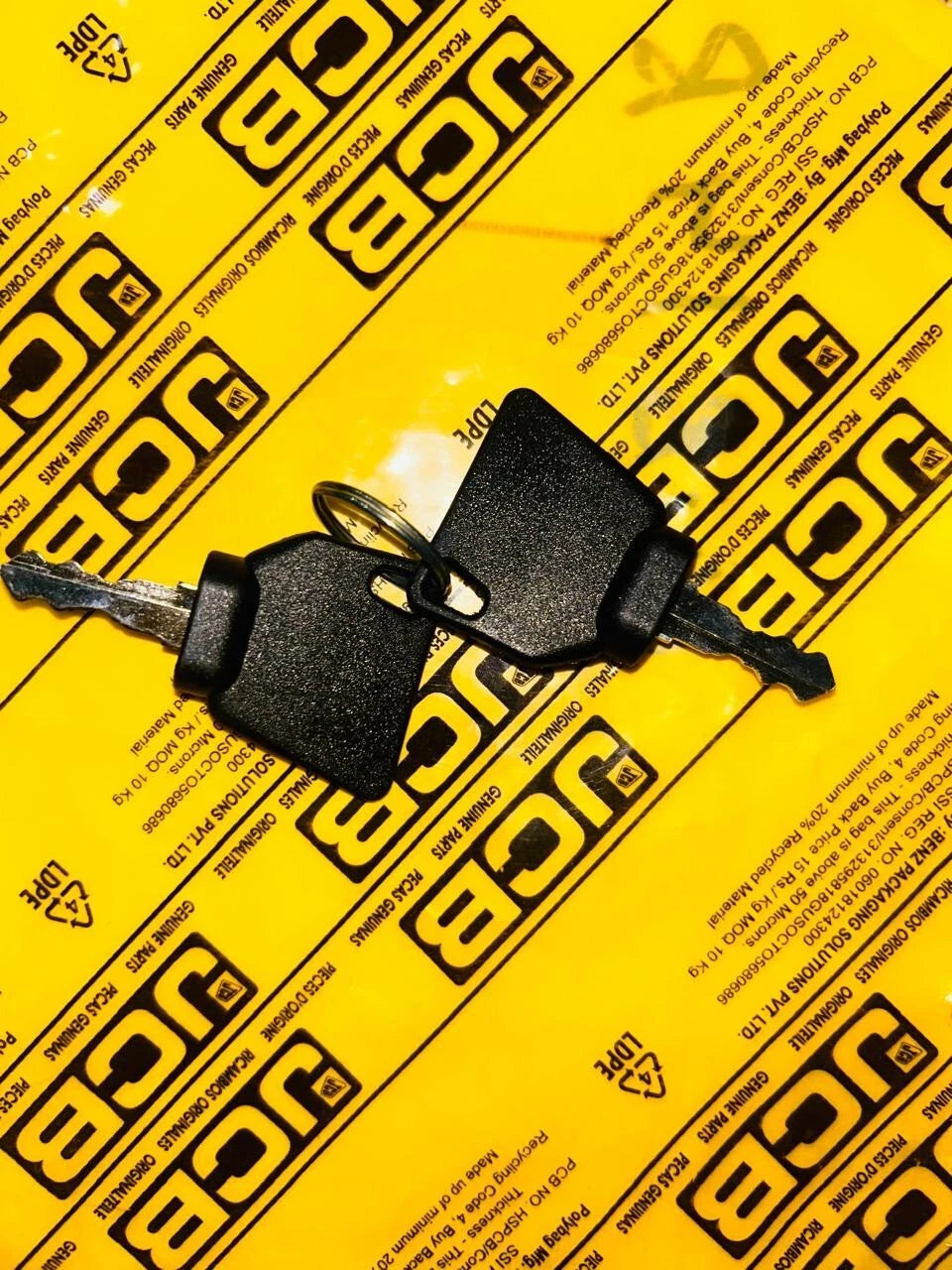 JCB BACKHOE - GENUINE JCB IGNITION KEY 2 PC. (PART NO. 701/45501 331/26790)