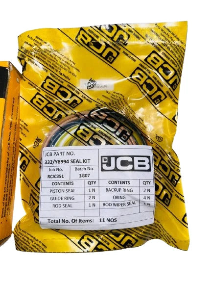 JCB BACKHOE - GENUINE BUCKET CYLINDER / CROWD RAM SEAL KIT (PART NO. 332/Y8994)
