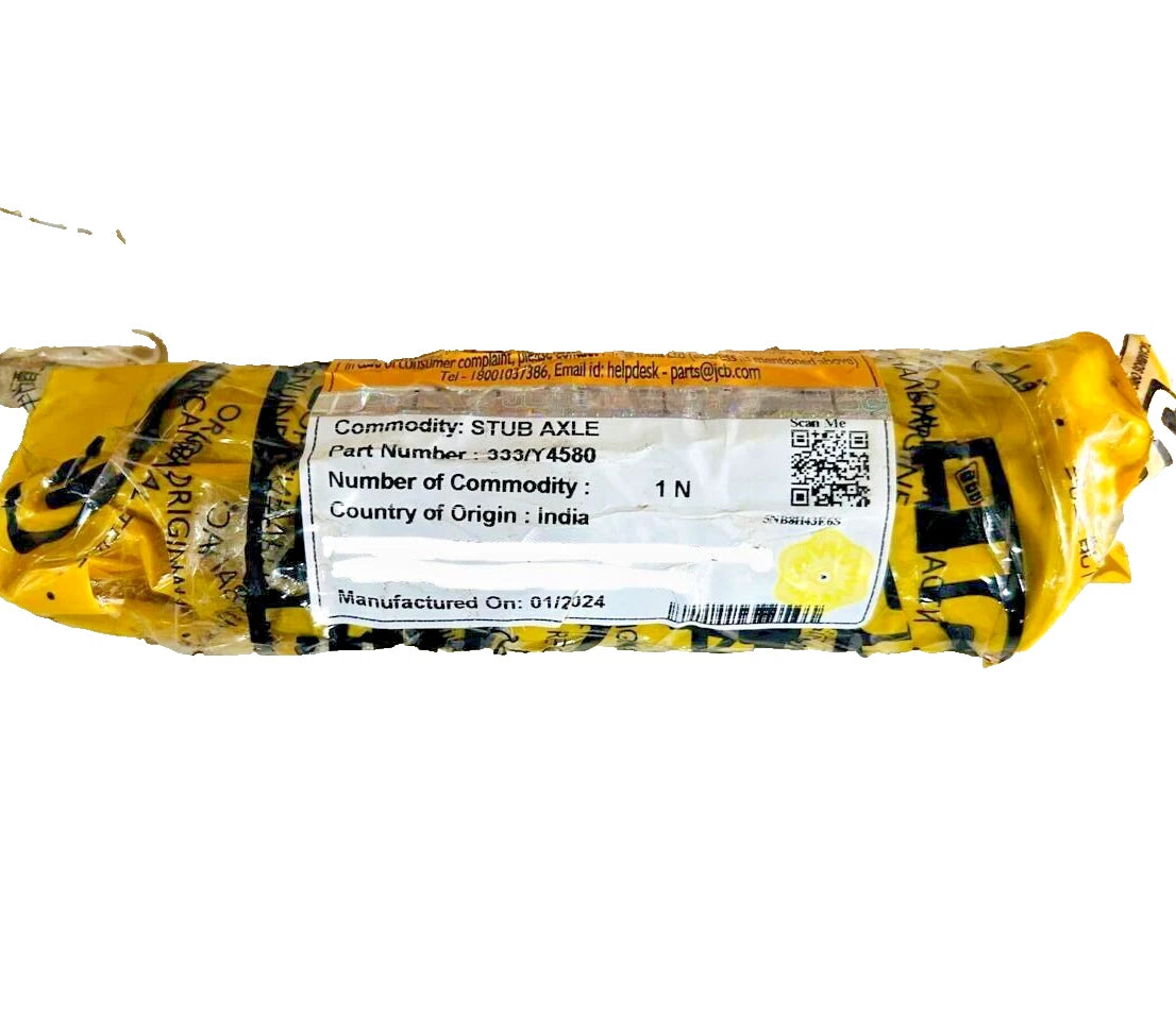 JCB BACKHOE-GENUINE STUB AXLE (PART NO. 333Y/4580) spare part