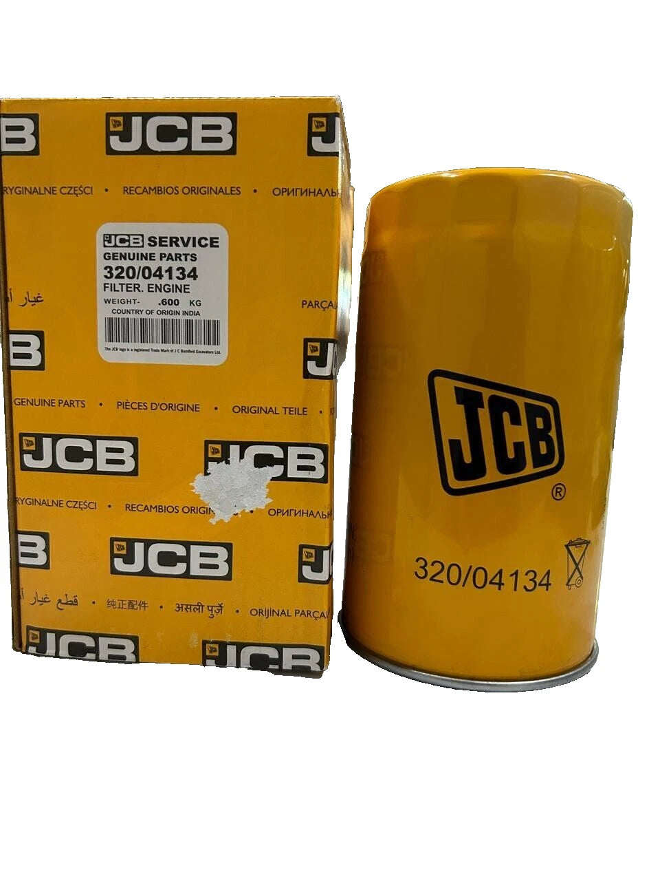 JCB BACKHOE- GENUINE JCB ENGINE OIL FILTER (PART NO. 320/04134) spare part