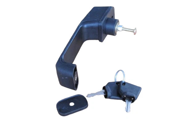 JCB BACKHOE - DOOR HANDLE WITH 2 KEYS (PART NUMBER 123/04067 701/45501) spare part