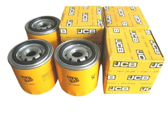 JCB BACKHOE- GENUINE JCB TRANSMISSION OIL FILTER, PACK OF 3 (PART NO. 581/18063) spare part