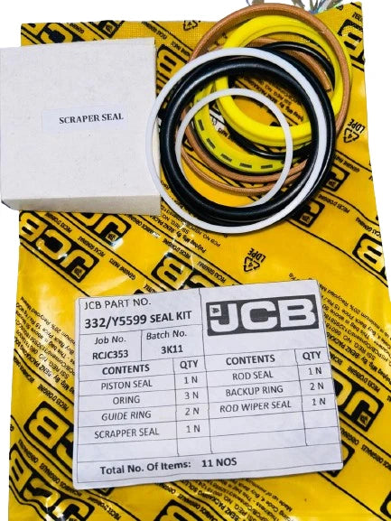 JCB BACKHOE - JCB GENUINE STABILISER RAM SEAL KIT - (PART NO. 332/Y5599)