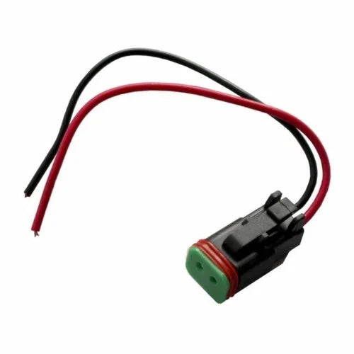 JCB BACKHOE- PIGTAIL CONNECTOR, ROUND PIN FOR SOLENOID VALVE 25/104700 25/103000 spare part