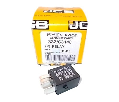 JCB Backhoe - GENUINE JCB RELAY, 12V HIGH CAPACITY, 3 PCS. (332/C3148 716/30149) spare part